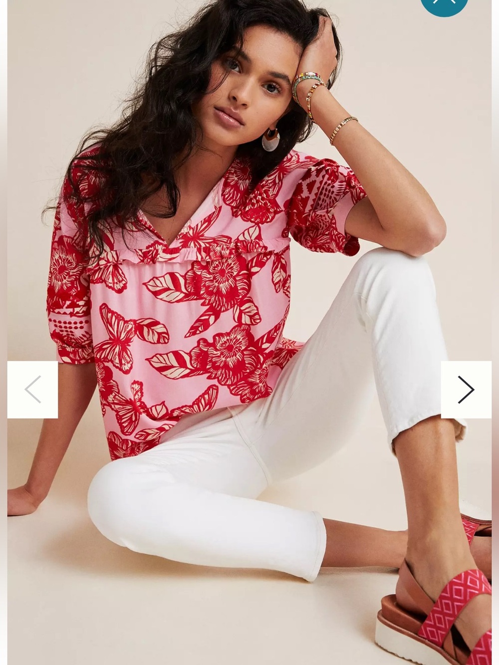 Anthropologie Vineet Bahl Inge Embroidered Blouse